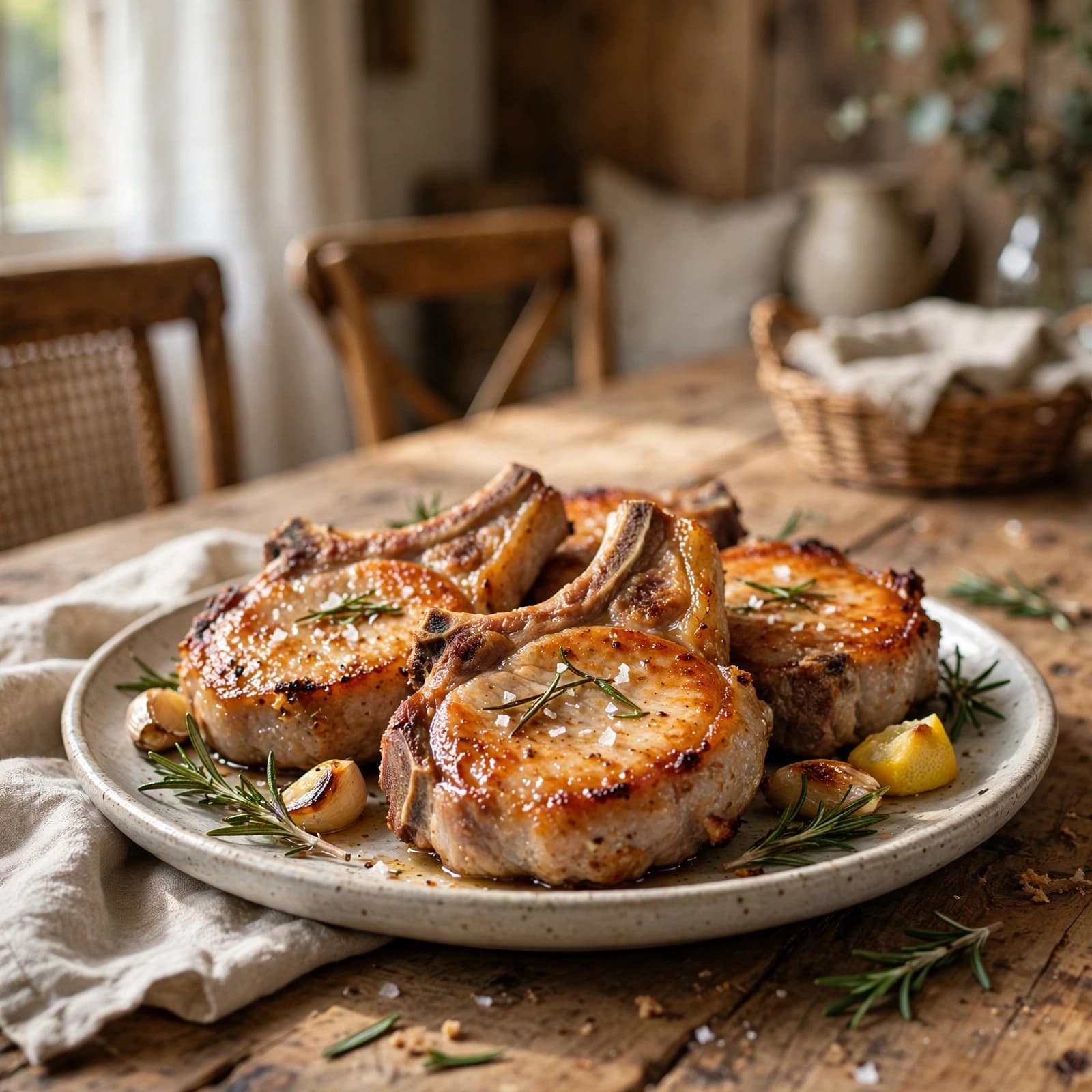 Chuletas de Cerdo al Horno
