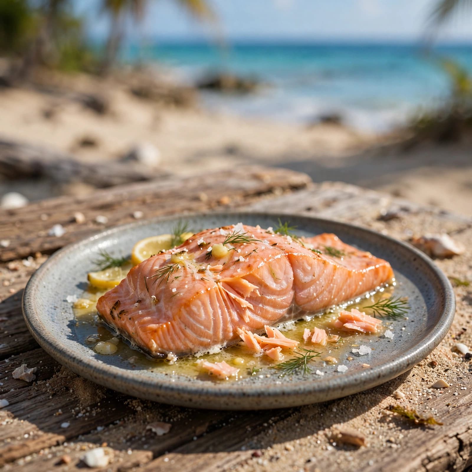 Salmón al Horno con Mantequilla