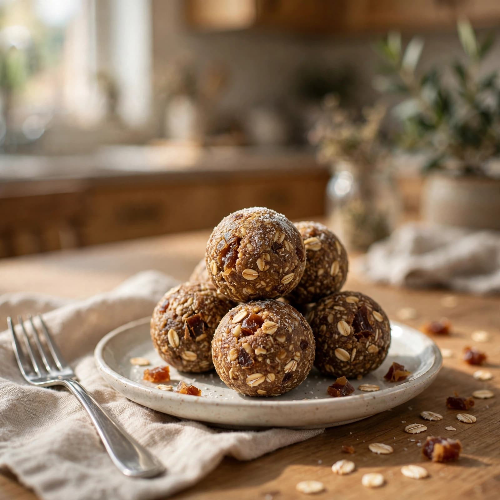 Energy Balls de Avena y Dátiles