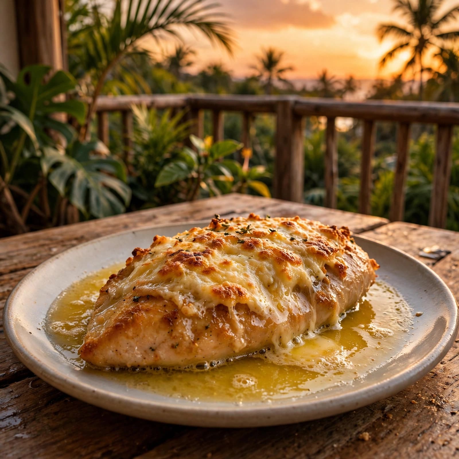 Pechuga de Pollo a la Mantequilla con Queso