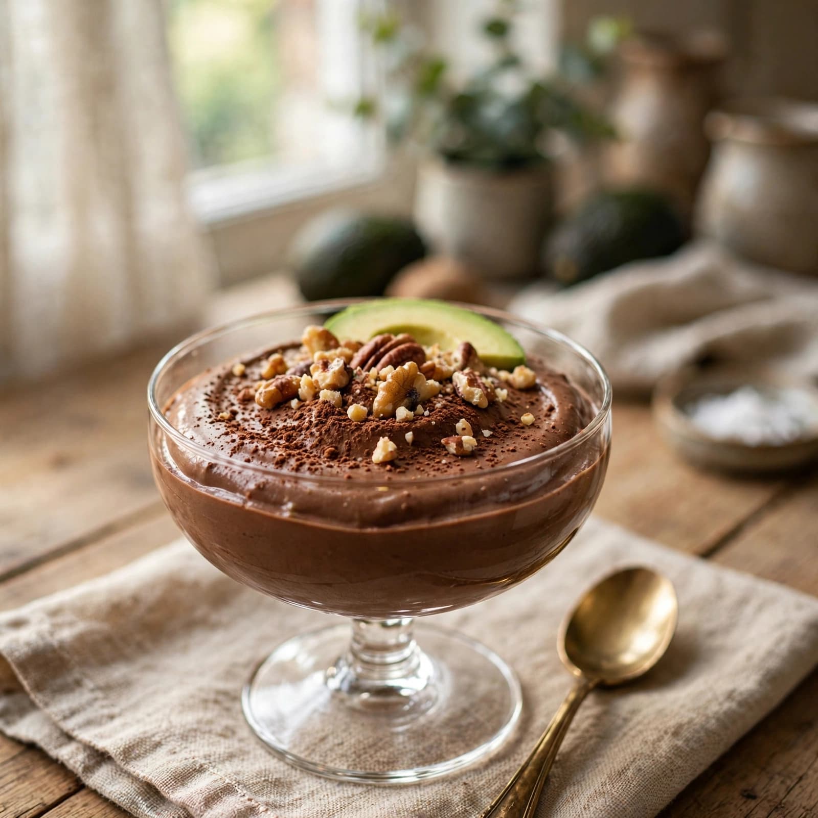 Mousse de Chocolate y Aguacate