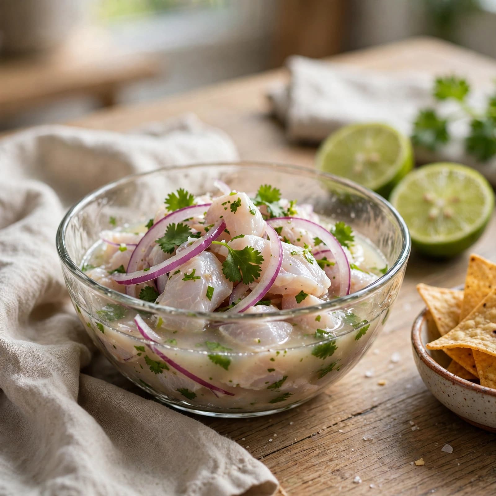 Ceviche Ligero de Pescado Blanco