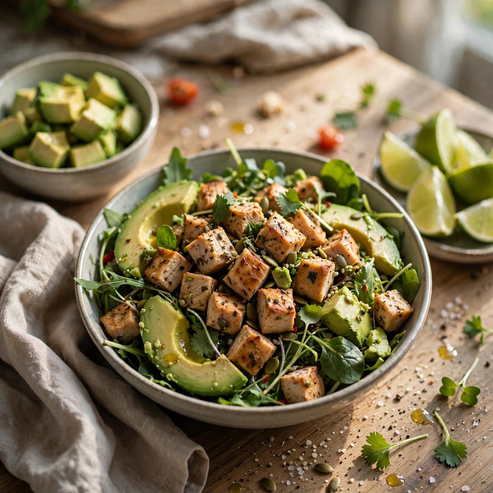 Ensalada de Pollo con Aguacate