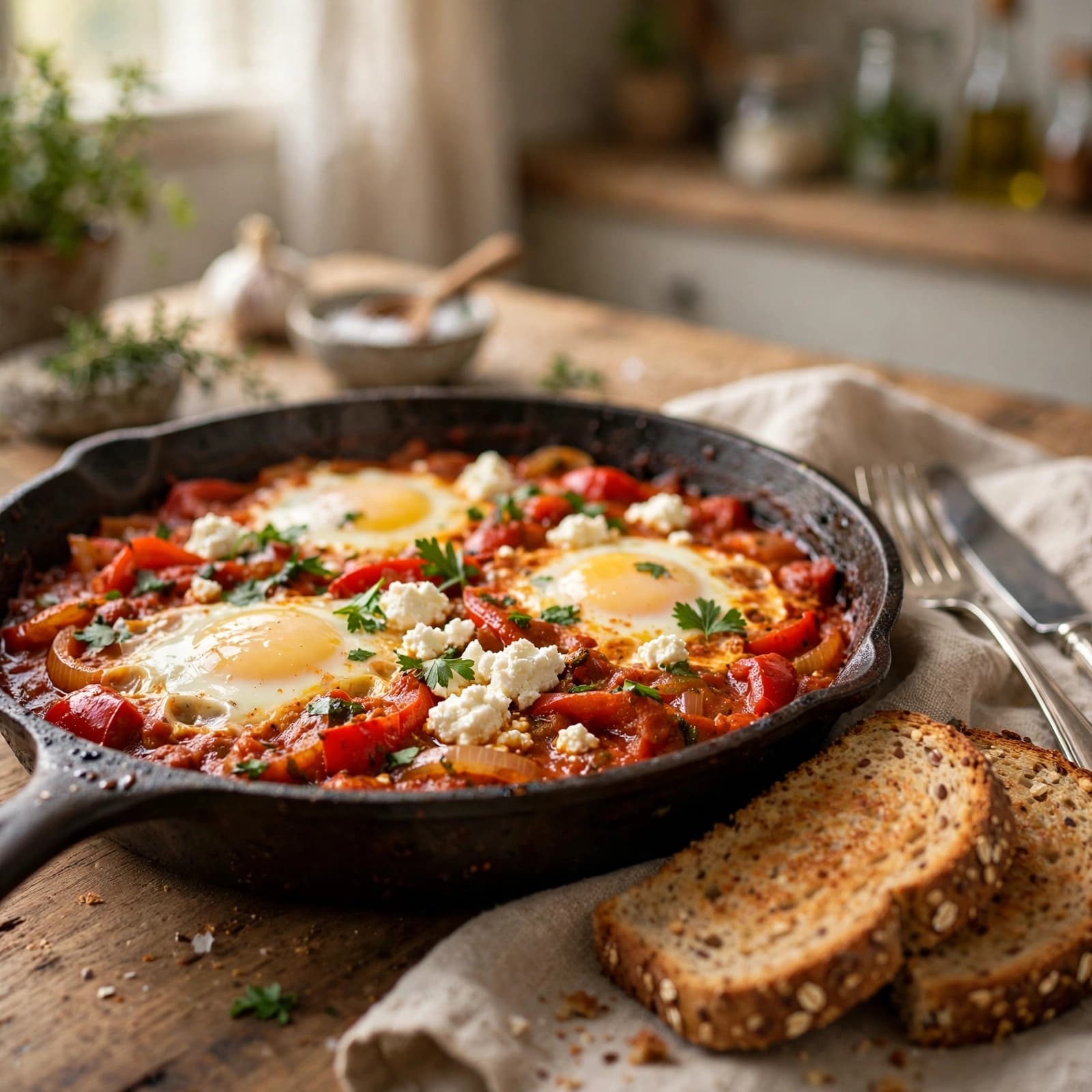 Shakshuka con Queso Feta