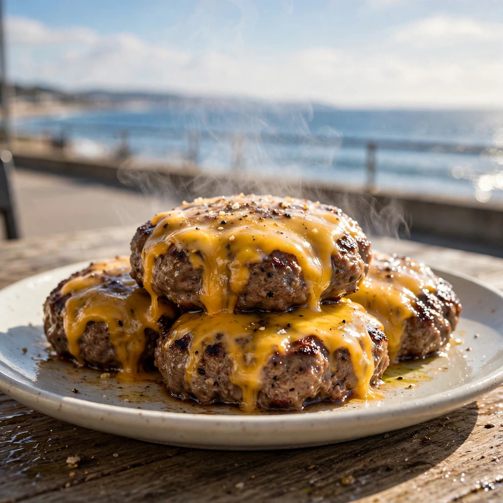 Hamburguesas de Res con Queso
