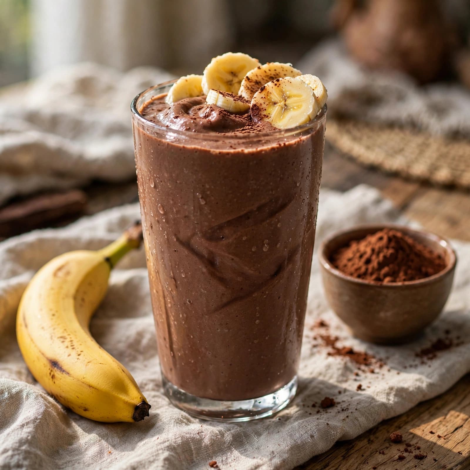 Batido de Chocolate y Plátano Proteico